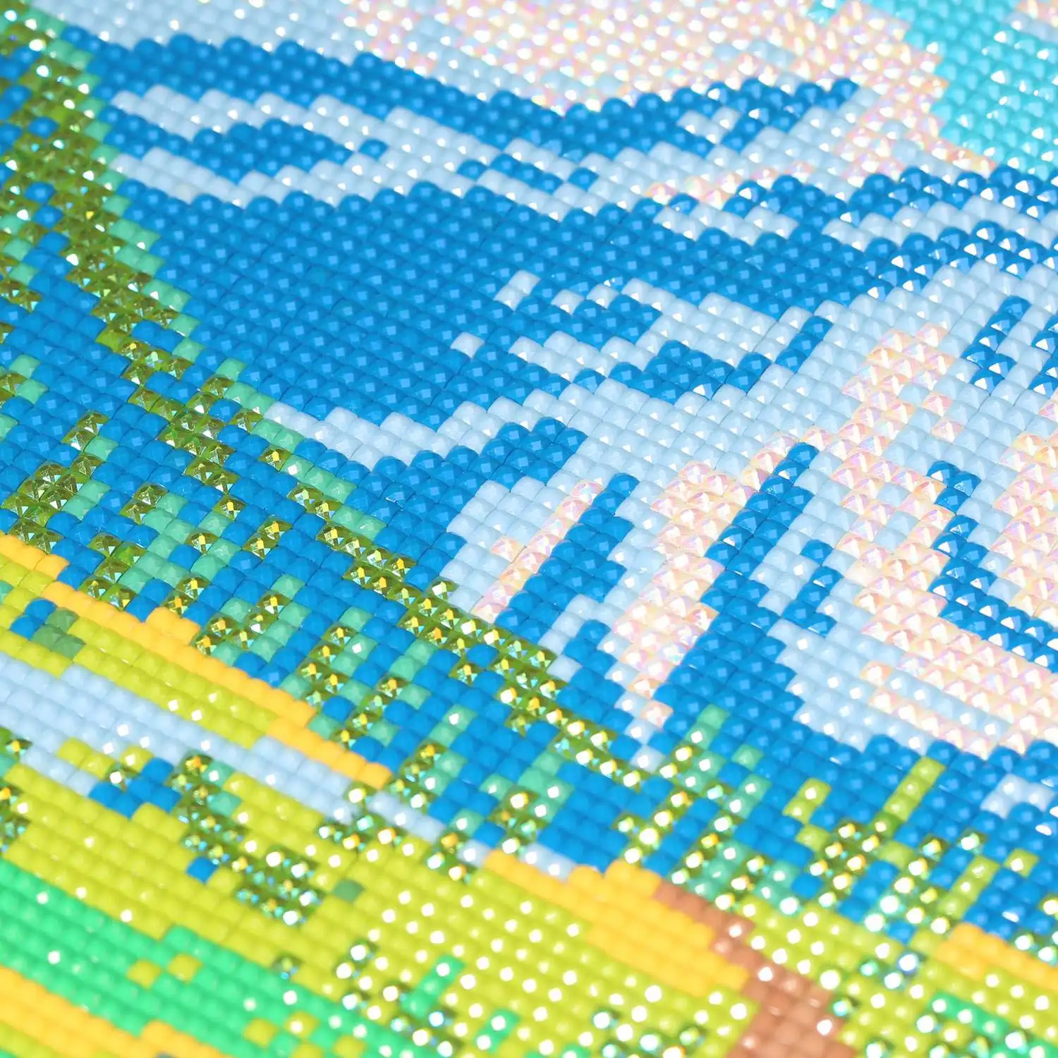 R-Mini05 Set of 4pcs Landscape Picture Canvas Art Paintings Custom 5D Mini Diamond Painting Kit