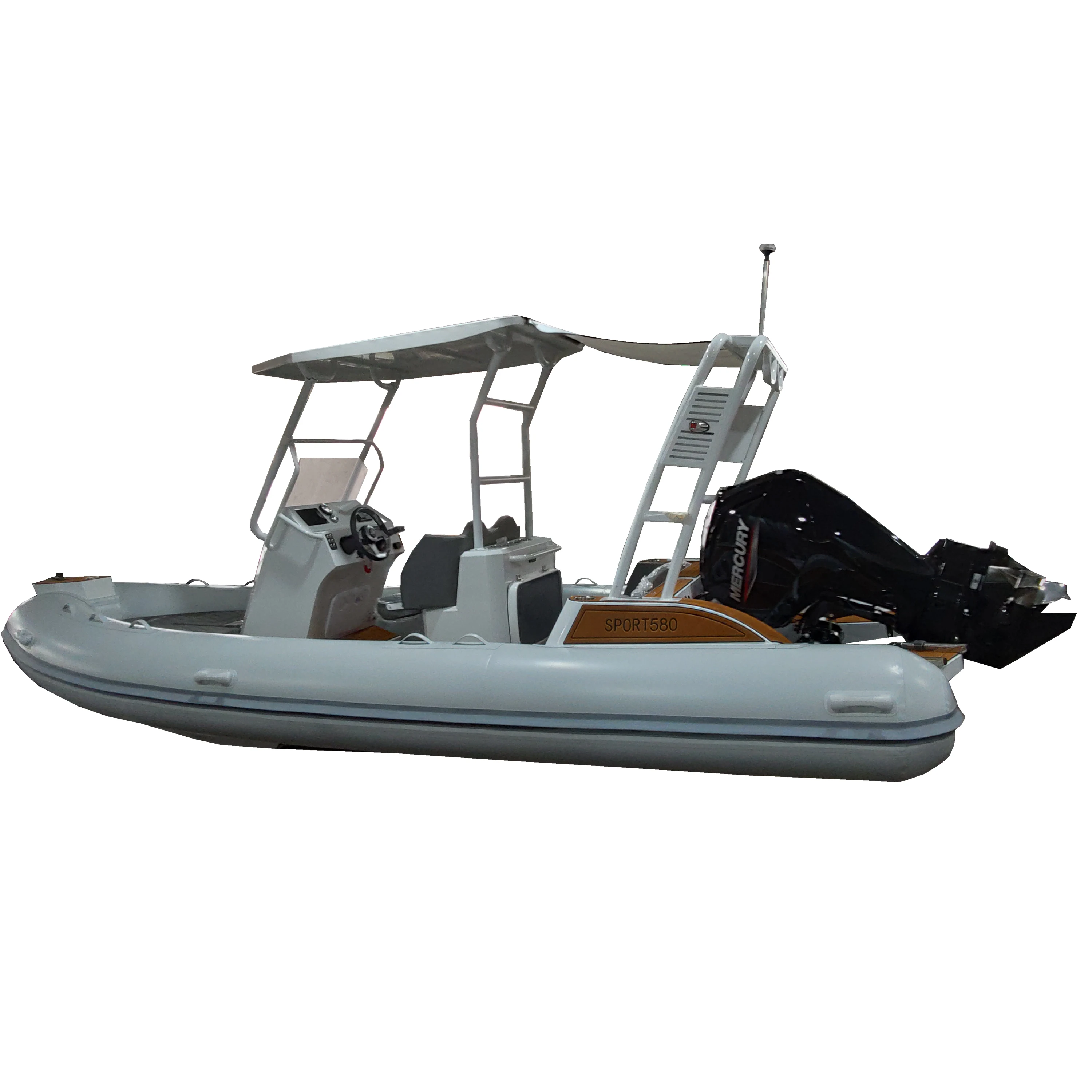 Germany 19ft Rhib 580 высокоскоростное алюминиевое ребро Hypalon/ПВХ надувная лодка для семейного использования рыбалки с топом
