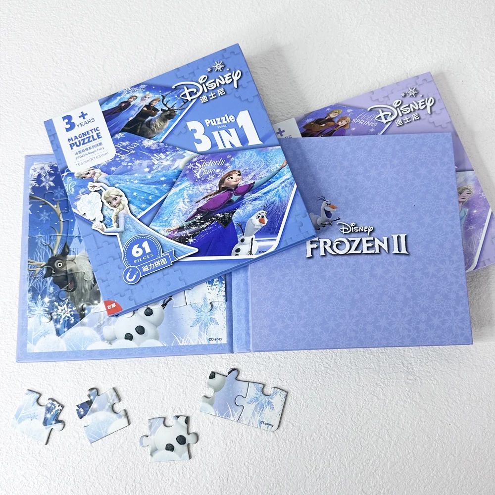 Portable Magnetic Puzzle Customizable Magnetic Jigsaw Puzzle for Children cartoon animal fruit