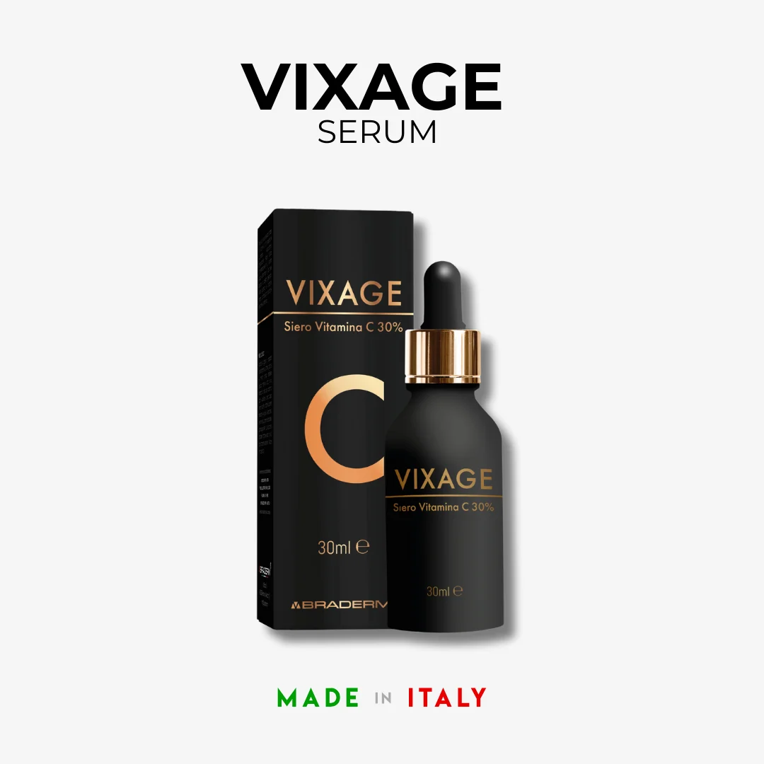 Premium Quality Braderm Vixage 30ML 30% C Vitamin Serum Anti Age Serum With Hyaluronic Acid And Collagen