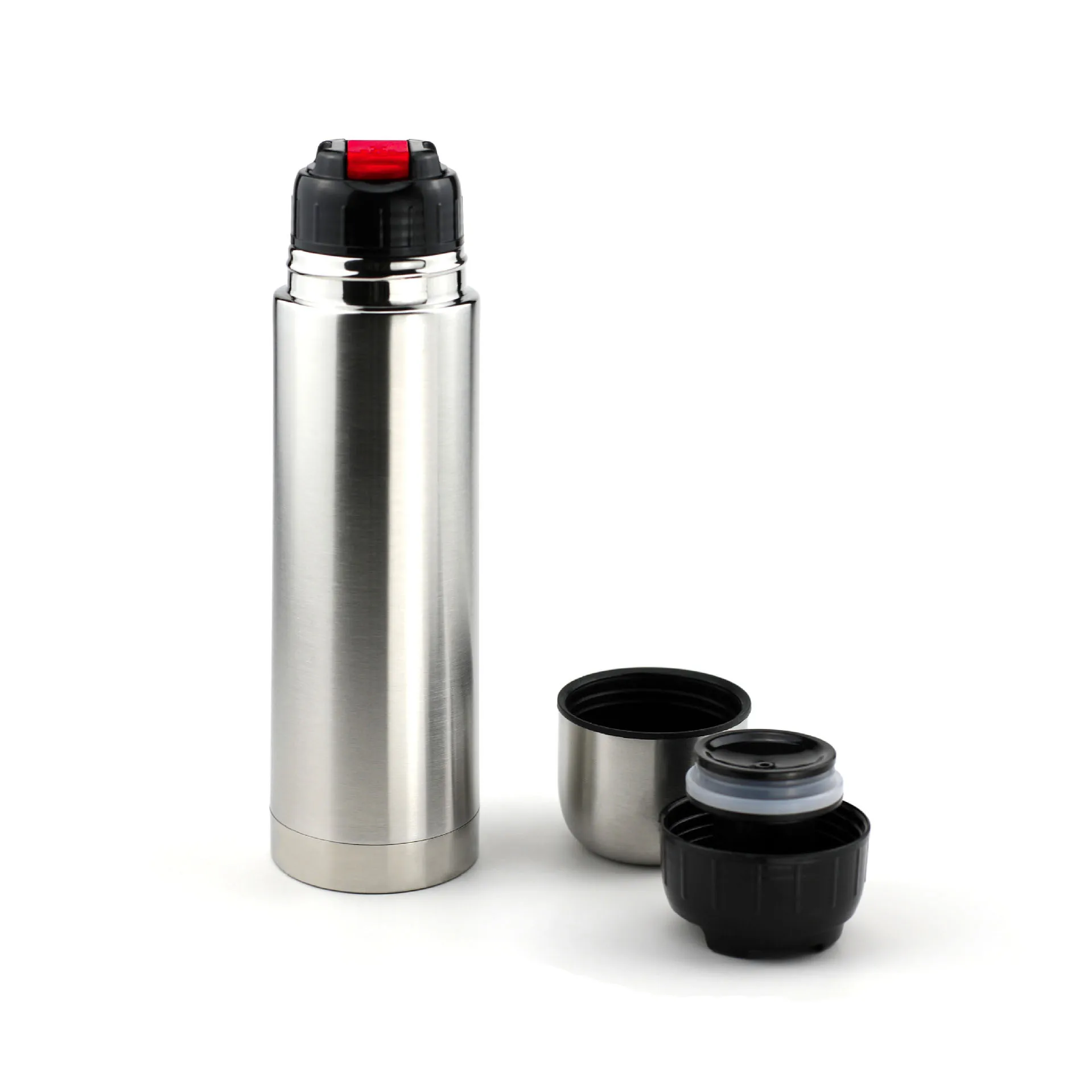 Bullet Double Waled Stainless Steel Vacuum Flask Thermos  with push spout opener