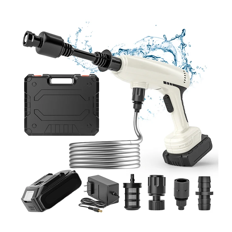 Portable High Pressure Powerful Car Washer Rechargeable Battery Automatic Car Washing Machine Wireless Jet Foam Gun for Car