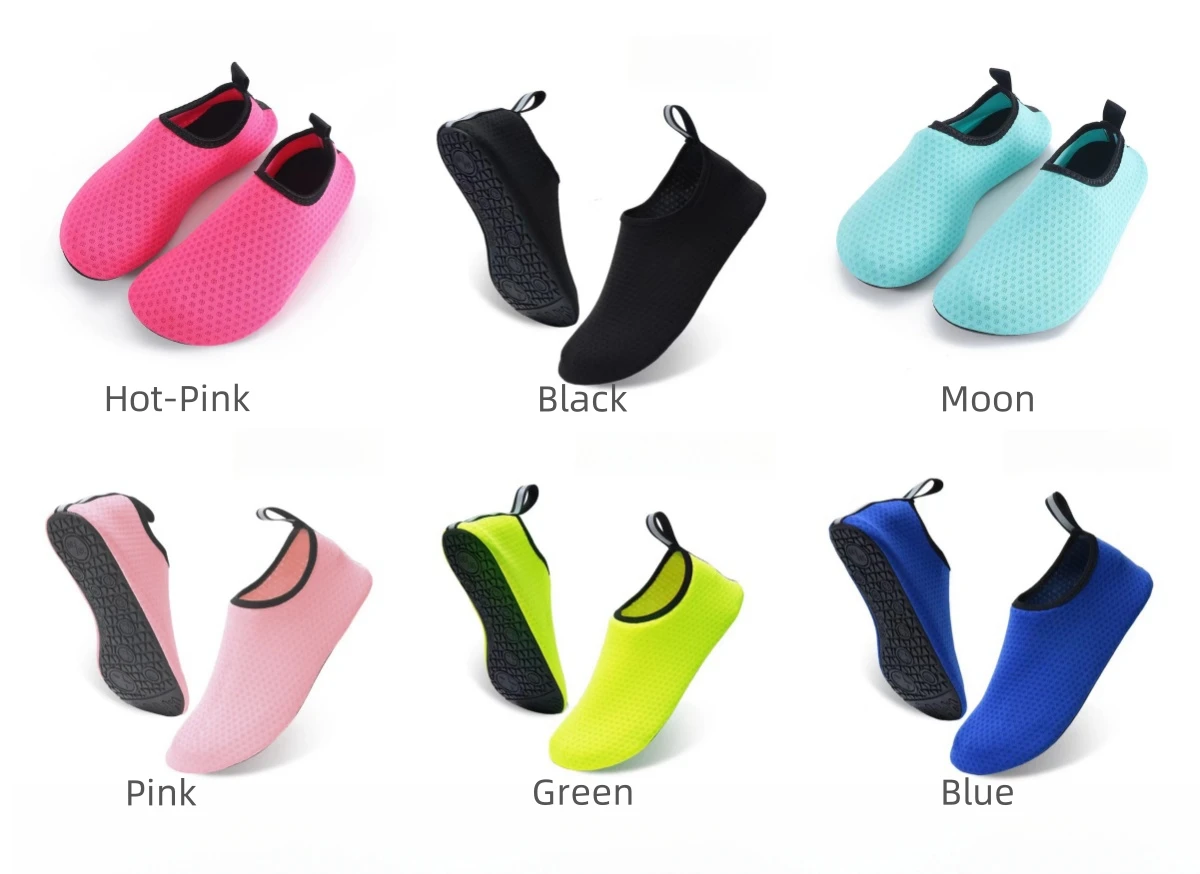 TPR Sole Diving Barefoot Quick Dry Soft Aqua Socks Beach Swim Water Shoes For Water Sports