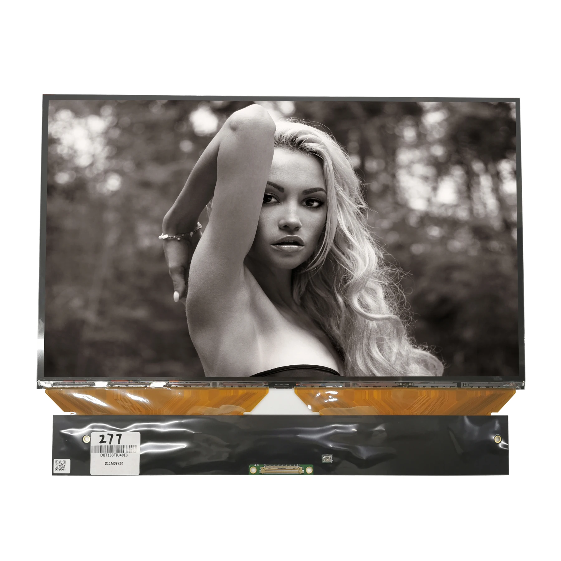 13.3 inch Duobond ips tft UHD monochrome 4k lcd panel for 3D LCD printer backlight removed