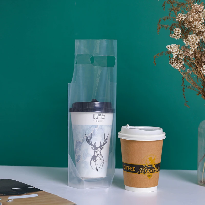 custom LOGO plastic coffee bag for cups