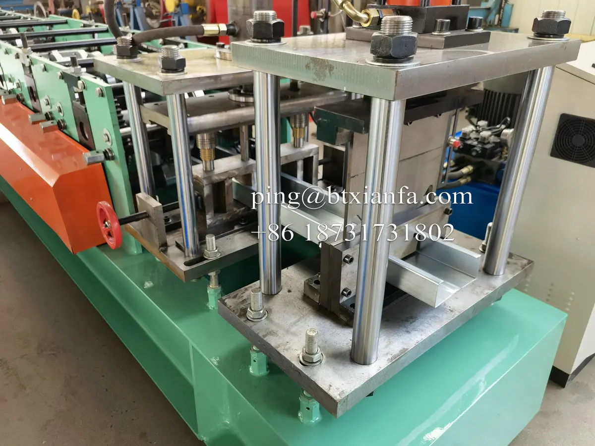 Hebei xianfa C purlin galvanized Steel cold roll forming machine