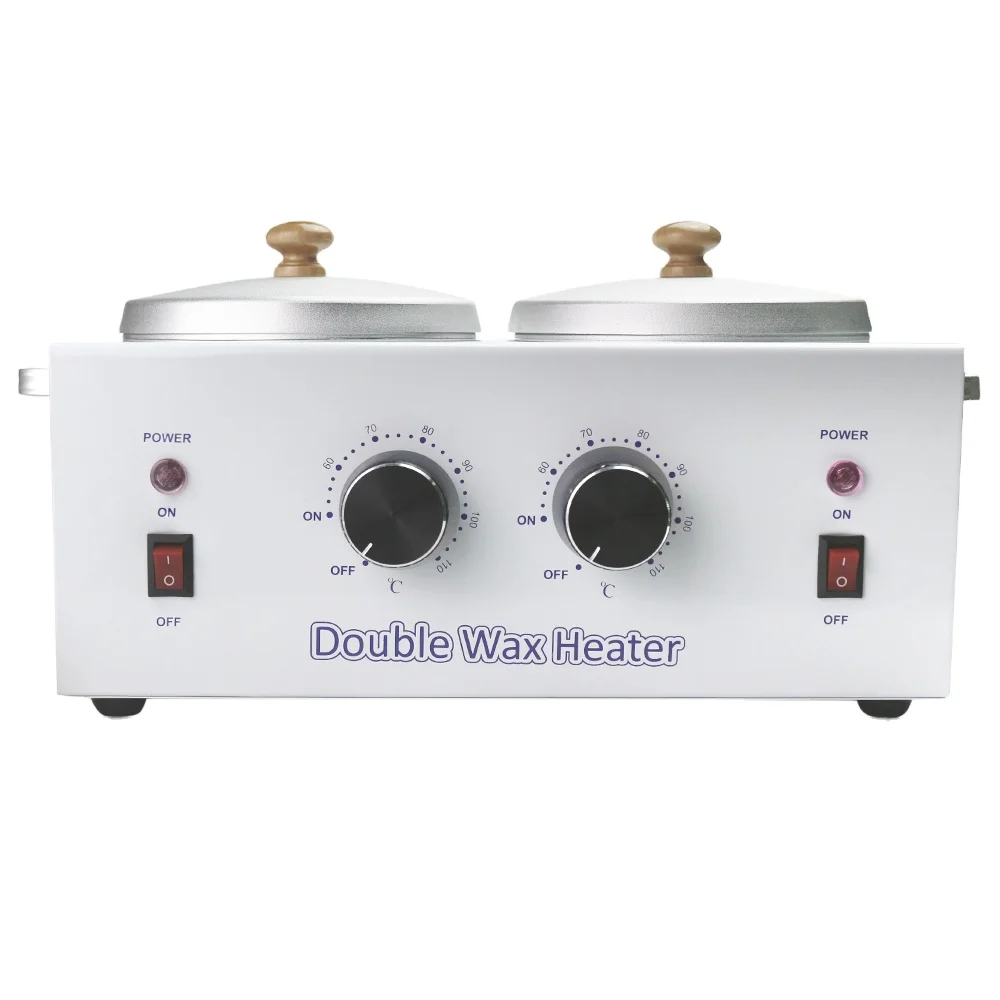 BIN high quality double Pot Wax Warmer Electric Wax Heater Machine Facial Skin SPA salon Equipment with Adjustable Temperature