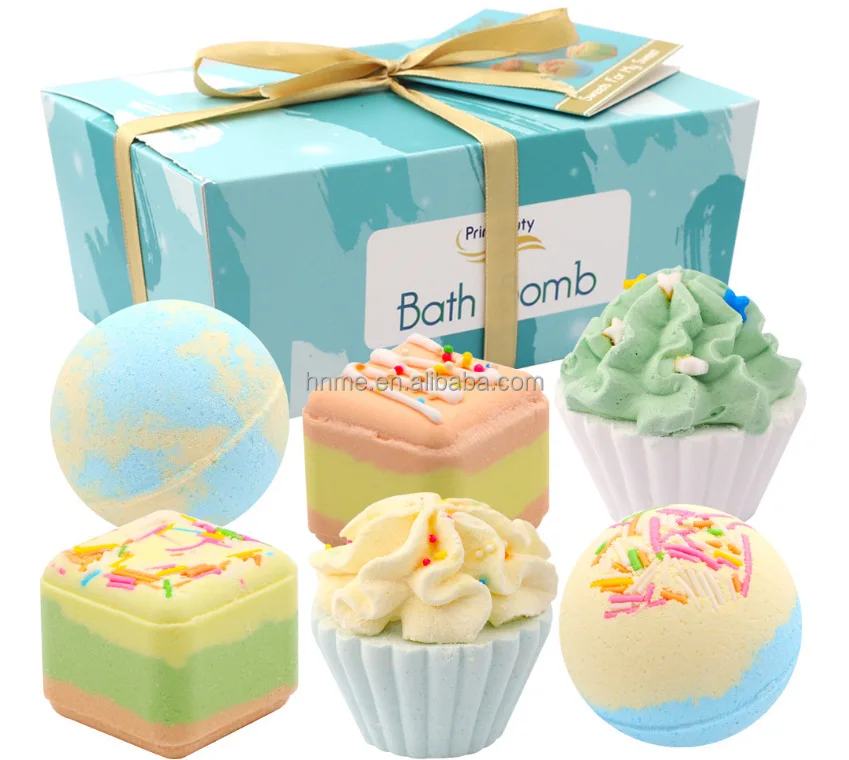 Manufacturers gift boxed bath salt milk bath ball explosion salt multi-bubble ball essential oil cake bath salt holiday gift