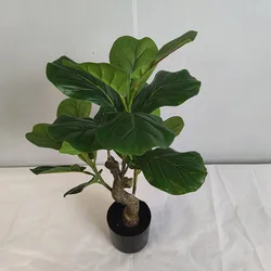 60cm Green Faux Artificial Banyan Tree Bonsai Plant Artificial Palm Tree For Outdoor Indoor Home Garden Landscaping Decoration