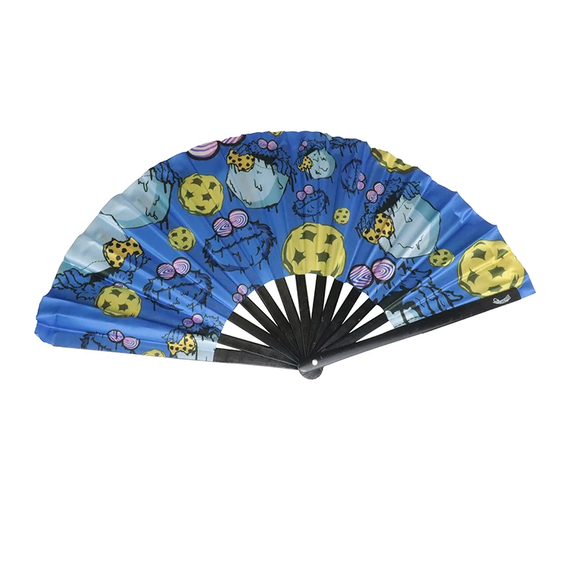 Customized Personalized High Quality Hand Fans Plastic Ribs Custom Printed Folding Hand Fan