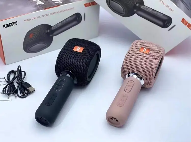 Live Karaoke Microphone Speaker KMC500 Wireless Player Speaker Microphone