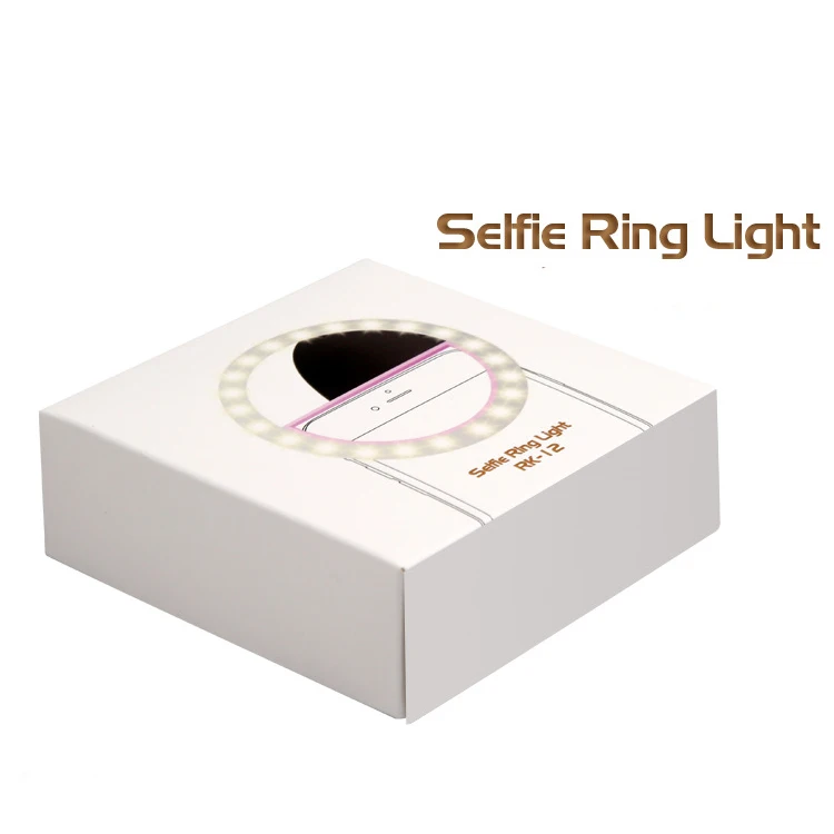Clip on 36 led 3 Dimmable Modes Rechargeable Mini LED Custom Camera Lights Selfie Light Phone Ring Light Selfie