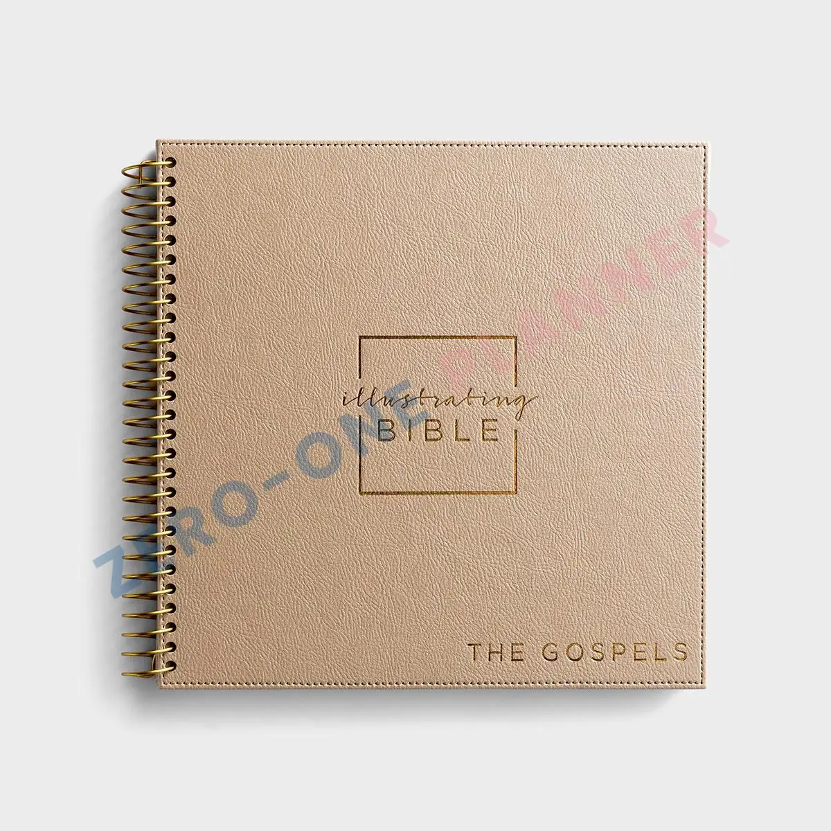 Custom hardcover leather hardcover single spiral illustrating NIV wire bound O-binding bible study Christian book