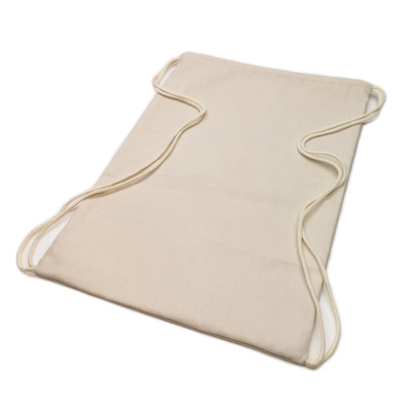 Wholesale Personalized Custom Printed Sports Canvas Cotton Drawstring Bag Backpacks Calico Drawstring Bags with logo