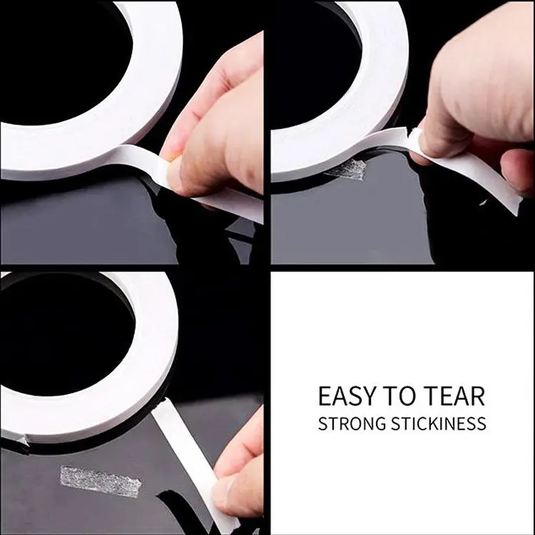 Manufacturers Custom White Acrylic Transparent High Viscosity Sticky Clear Double-Sided Tape