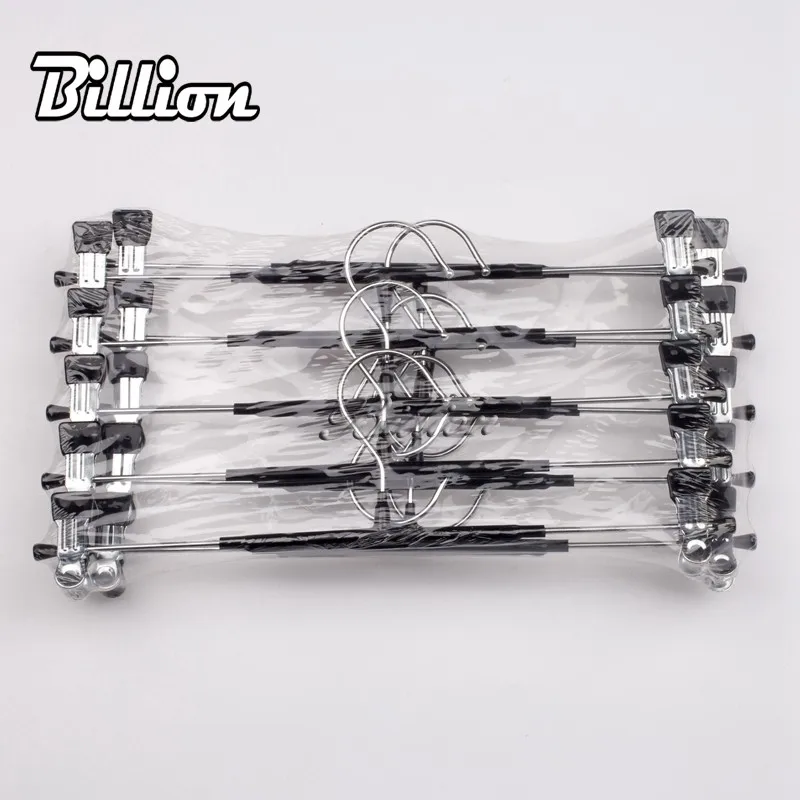 hot selling mobile black canada closet metal adjustable pants hanger with nonslip clips