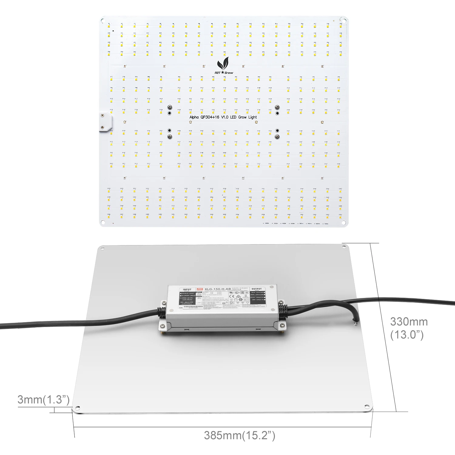 Equal Samsung lm301H EVO 150w full spectrum with 660nm & 730nm &UVA for growing flower stage seeds stage
