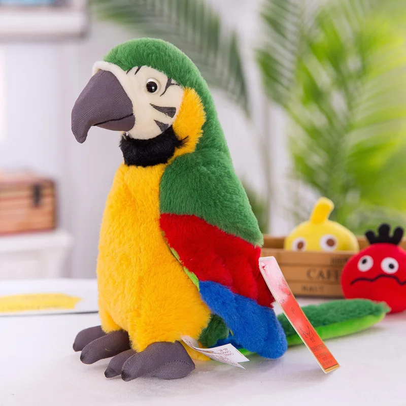 Cute Parrot Doll Simulation Bird Plush Toy Funny Ornaments Plush Doll For Children S Birthday Gifts