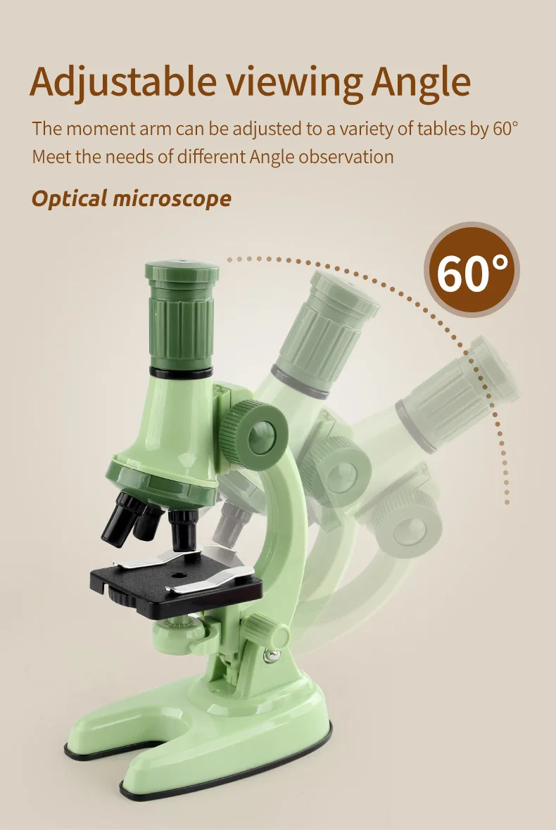 1200X Magnification Microscope Science Experiment Kids Toys students Brain Development Educational Explore nature Toys