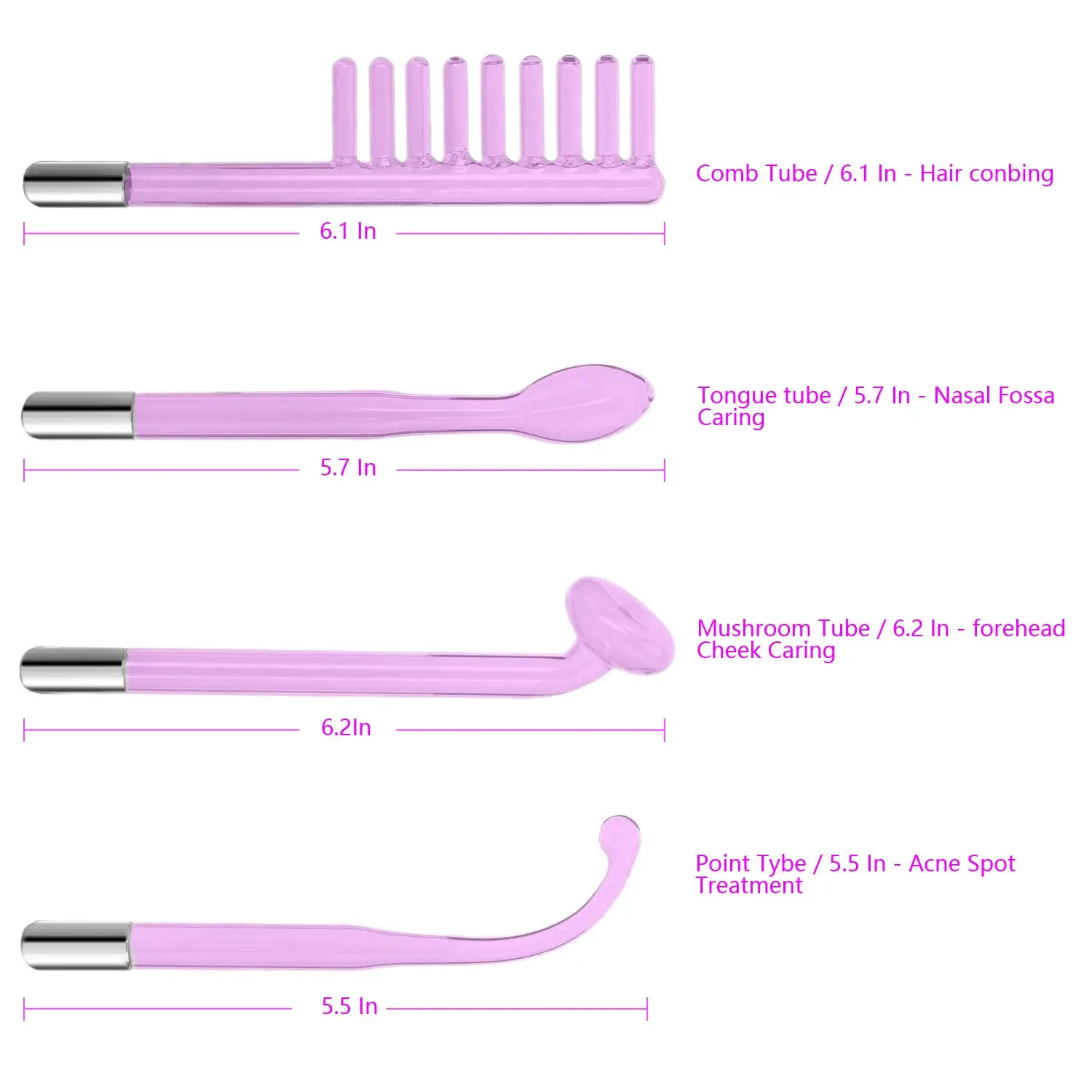 Beauty Supplier Salon Home Use Skin Care Portable Skin Therapy High Frequency Facial Scalp Wand Machine 4 In 1