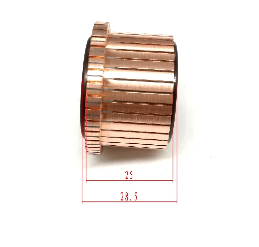 36 bars slot type commutator OD38*ID16*H28.5 36 36 segments motor armature commutator