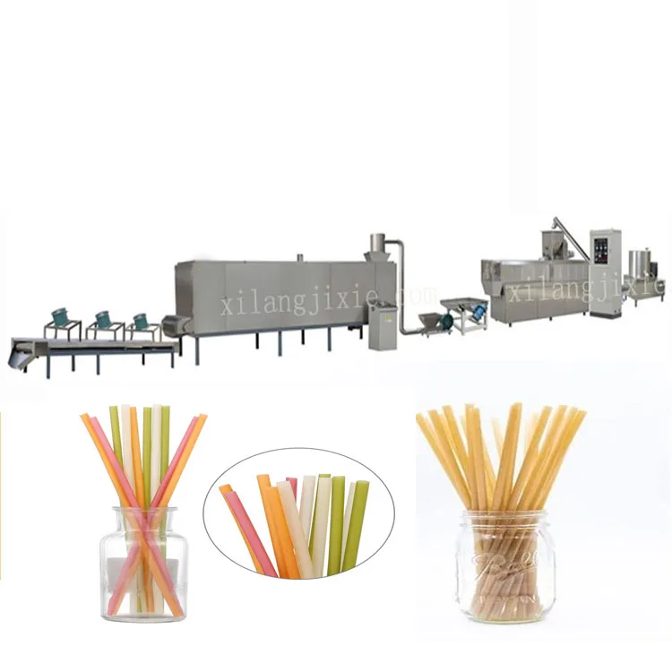 edible straw machine rice straw plate making machine edible straw making machine with cooler