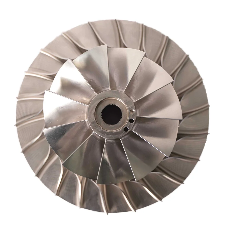 OEM Machined impeller water pump parts CNC machining 5 axis jetski electric motor impeller assembly