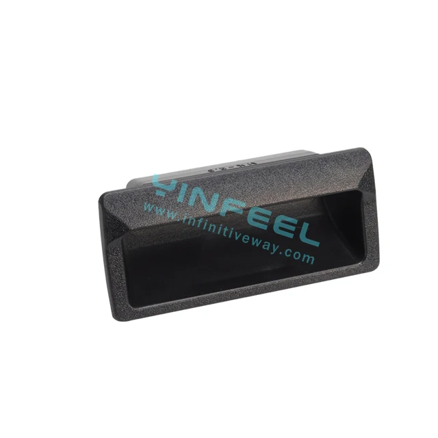 Concave shaped embeded plastic handle Model IF-STF-48108