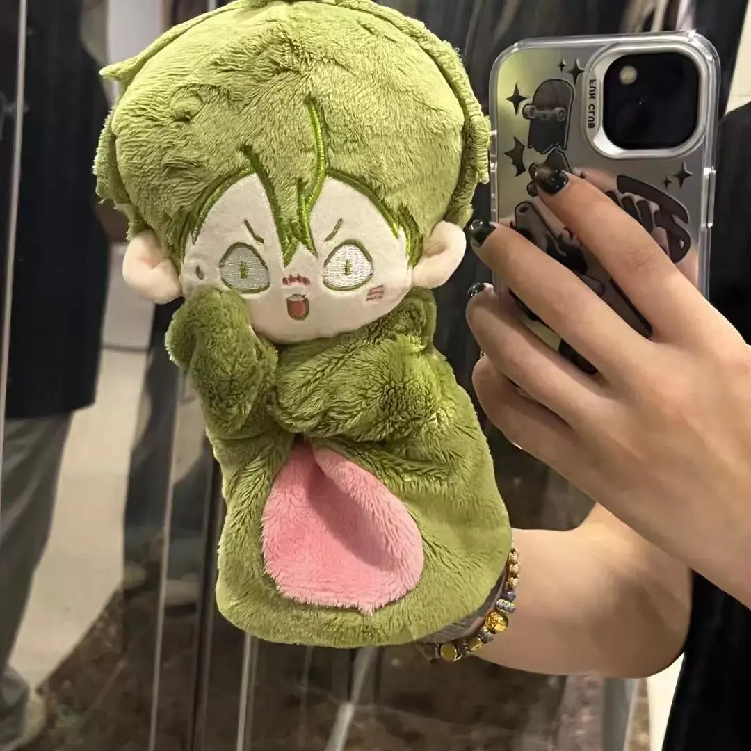 Wholesale cute cartoon boy plush figure doll funny toys kid anime hand puppet