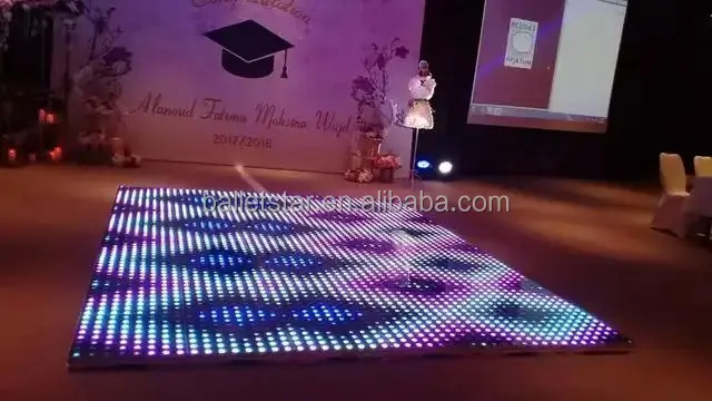 TOP Hot sale Wedding Party Wholesale portable flashing pixel stage black white dance floor Dj equipment cheapest dj controller