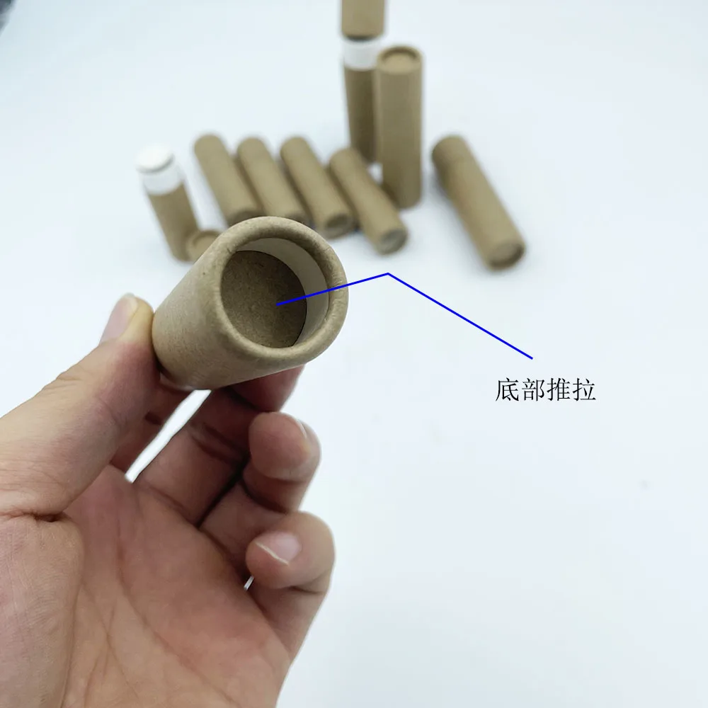 Factory price 1.5 oz Lip Balm  Twist Up Paper Tube Packaging twist paper chapstick tubes