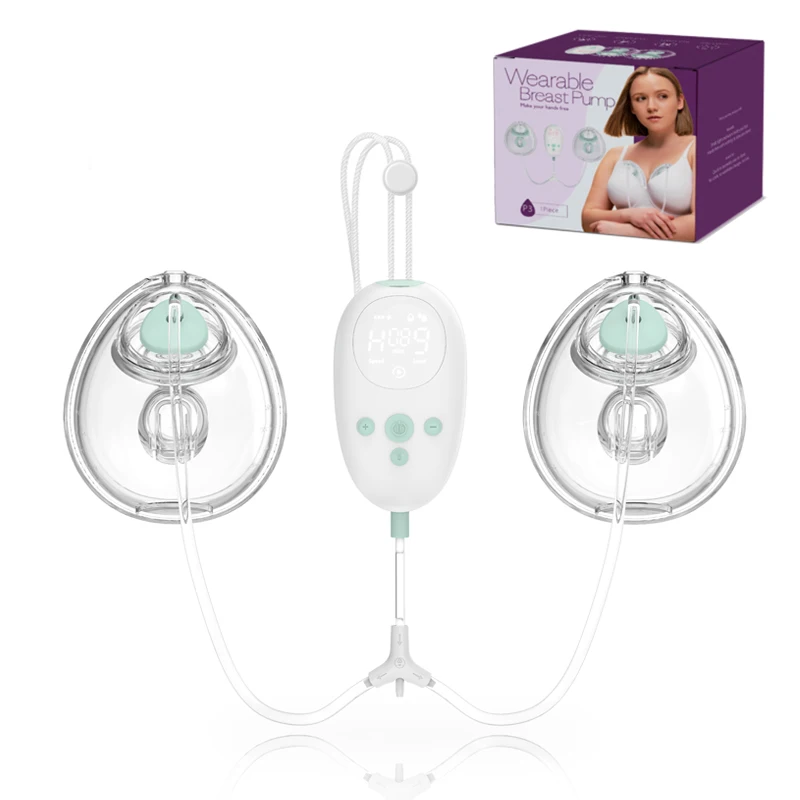 Double Electric Wearable Breast Pump BPA Free Accessories Portable Hands Free Breast Milk Pump