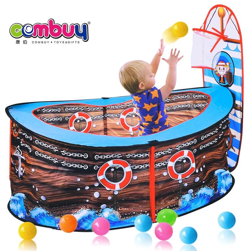 Newest Product Pirate Ship Set Ball Game Children Indoor Tent