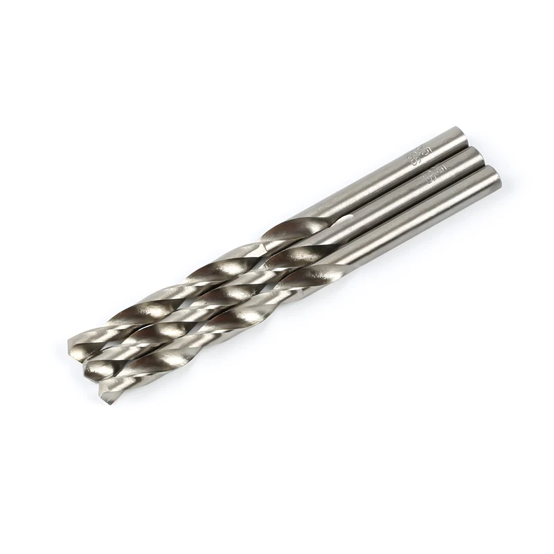 DIN338  M35 Hss Straight shank cobalt titanium twist drill bits for metal stainless steel iron