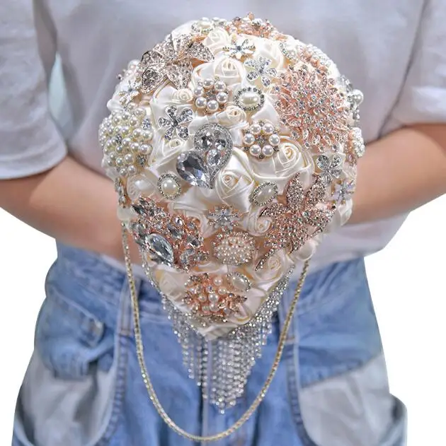 Luxurious wedding bride holding flowers bouquet wedding bouquet bridal bouquet