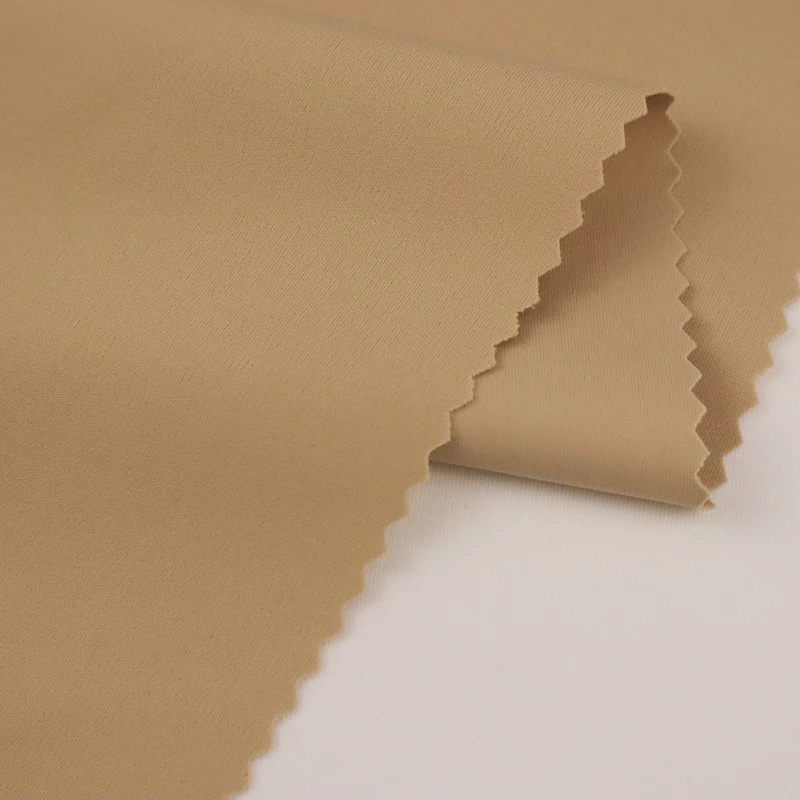 High quality nylon spandex 4 way stretch dry wicking double sided fabric for clothes