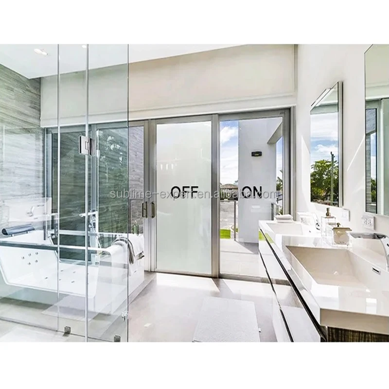 Self-Adhesive Electronic Switchable Smart Film Pdlc Smart Tint Pdlc Film Smart Window Film For Sliding Glass Door