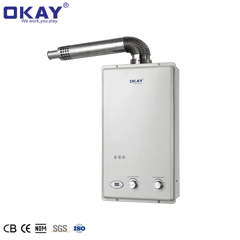 Новейший коннектор для водонагревателя с регулировкой температуры и газовым индикатором для ванной