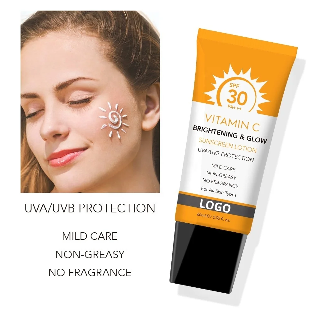 Face Skin Care Whitening Vitamin C Sunblock Sunscreen SPF50 Sun Cream Moisturizer