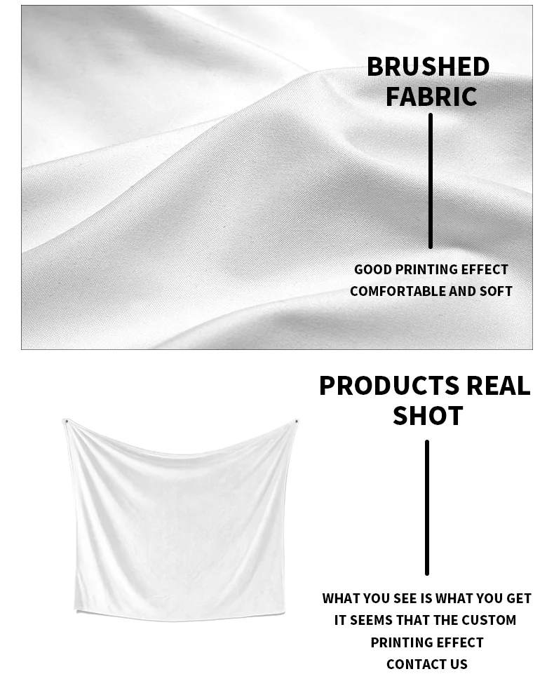 custom Tapestry Cloth Home Decor Custom Logo Printing Polyester Fabric Wall Tapestry