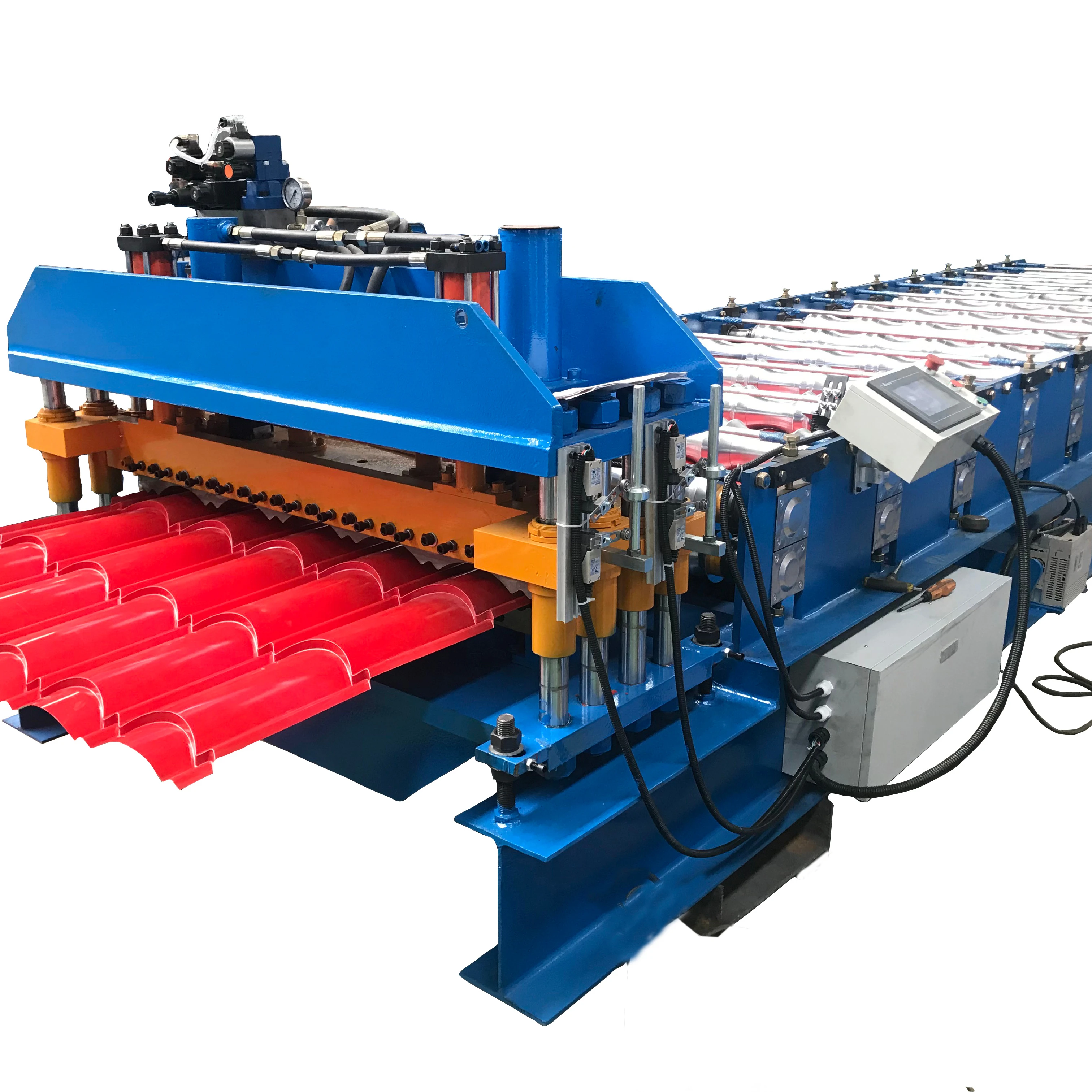 Full Automatic Steel Profile Glazed Tile Roofing Sheets Making Roll Forming Machine Price