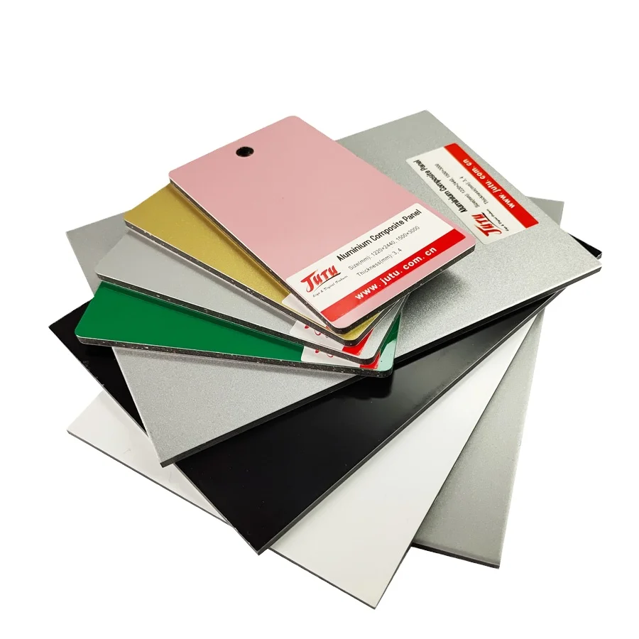 PE PVDF coated mirrored matte aluminum cladding sheets 3mm 4mm 5mm acp acm aluminum composite panel