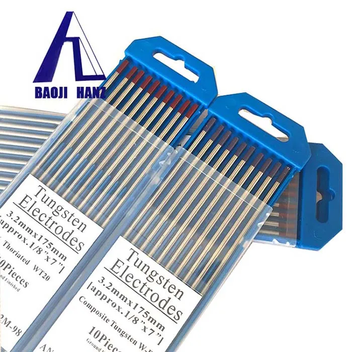 
2.4*175mm 2 percent thoriated red tungsten rod 