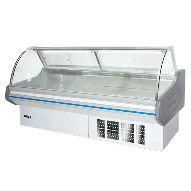 Green Health deli case refrigerator commercial fridge display meat dishes snack food