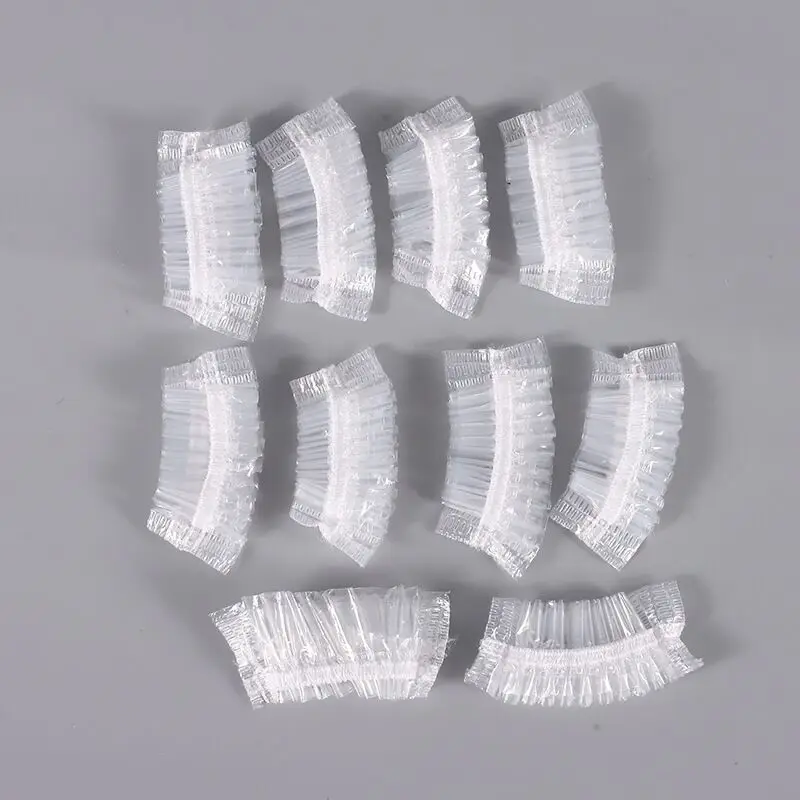 Factory wholesale Disposable PE Plastic Ear Cover For Spa / Shower cap / Hair Salon