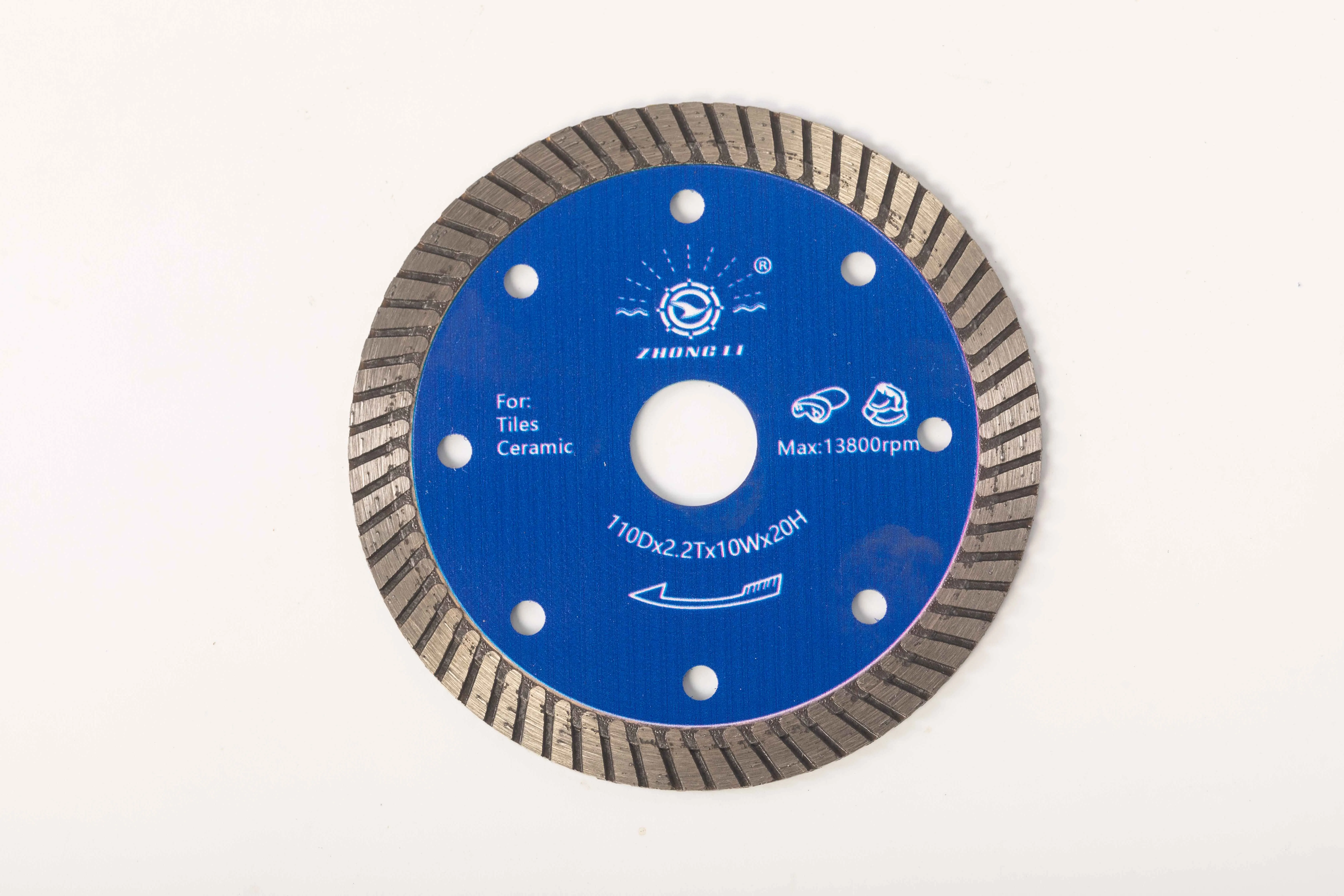 Zhongli 4 Inch Thin Turbo Blade Tile Saw Blade Diamond Blade For Granite, Ceramic