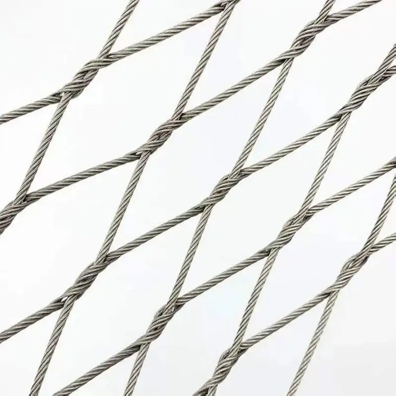 ss wire rope mesh 8mm stainless steel wire mesh grid aisi ss wire mesh 6mm