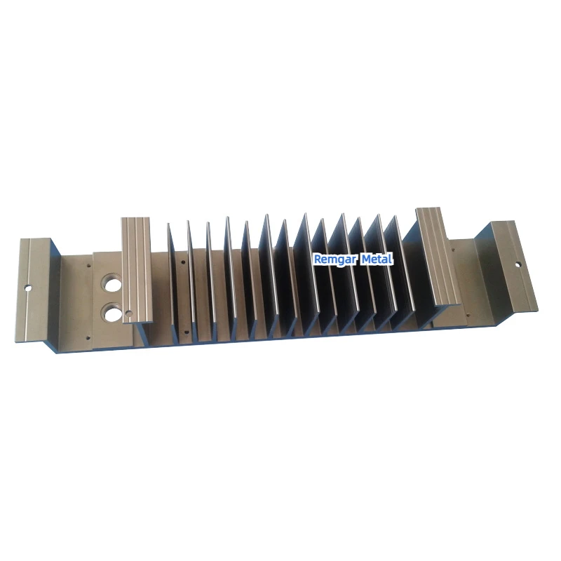 standard cnc milling extruded heat sink profile cooling extrusion aluminum 30w 50w 60w 100w 500w led chip heatsink