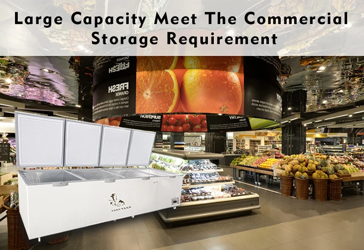 Commercial Deep Top Open Foamed Door Chest Freezer BD/BC-468