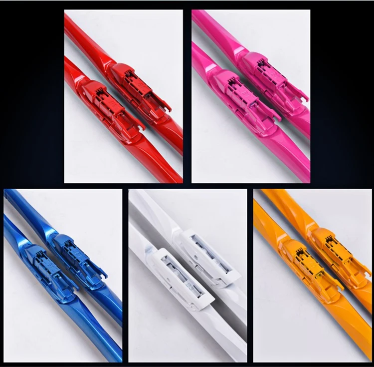 Manufacturer Wholesale Colored Water Repellency Wiper Blade Universal Windshield Wiper Blade Auto Accessories